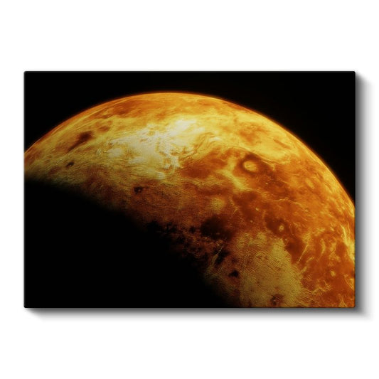 Altın Gezegen - Uzayın Derinliklerinden Muhteşem Görüntü Kanvas Tablo