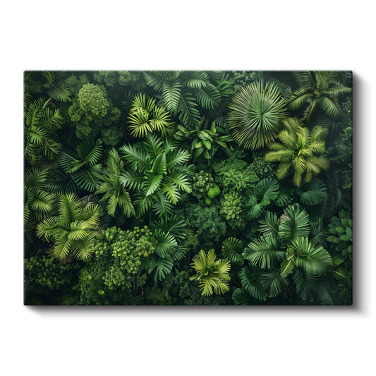 Tropikal Orman - Yeşilin Binbir Tonu Kanvas Tablo