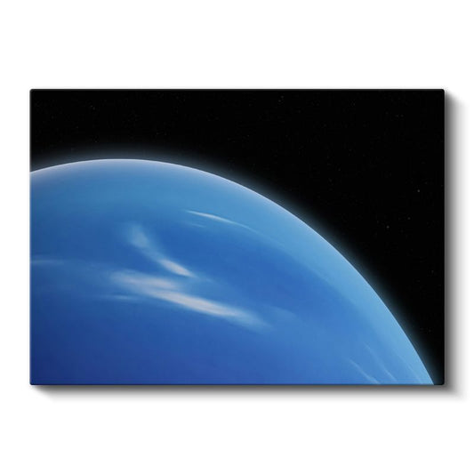 Uzayın Mavi Şiiri - Neptün Gezegeni Kanvas Tablo