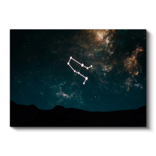 Büyük Ayı Takımyıldızı - Gece Gökyüzünün Işıltılı Rehberi Kanvas Tablo