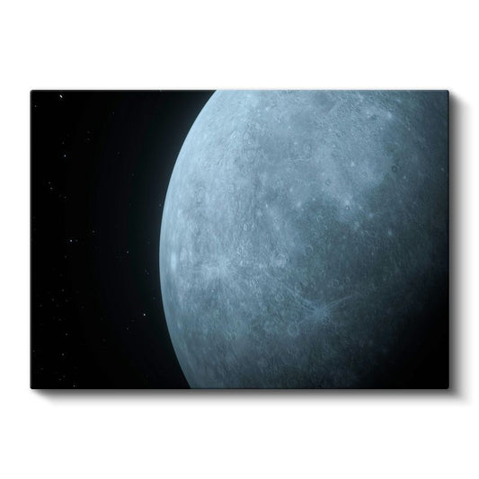 Ay'ın İhtişamı - Uzayın Derinliklerinden Büyüleyici Görünüm Kanvas Tablo