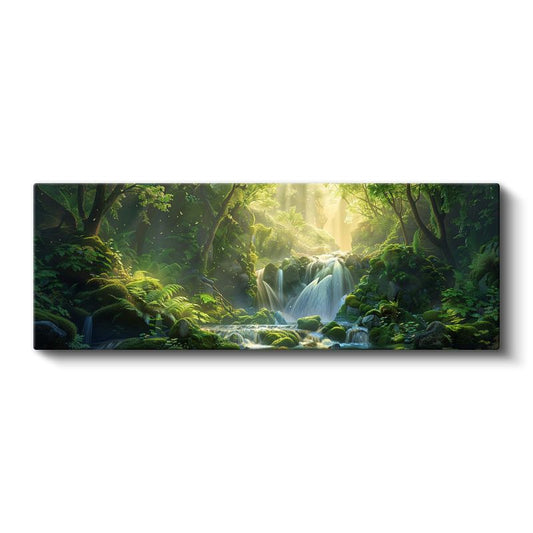 Gizli Cennet - Büyüleyici Orman Şelalesi Kanvas Tablo