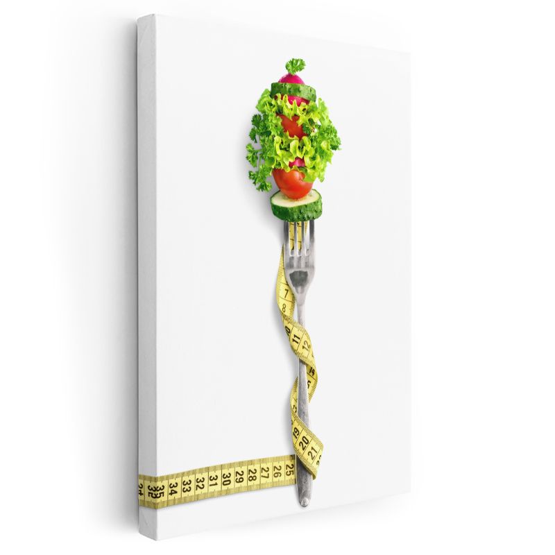 Diyetisyen - Sağlıklı Beslenme ve Kilo Kontrolü Kanvas Tablo