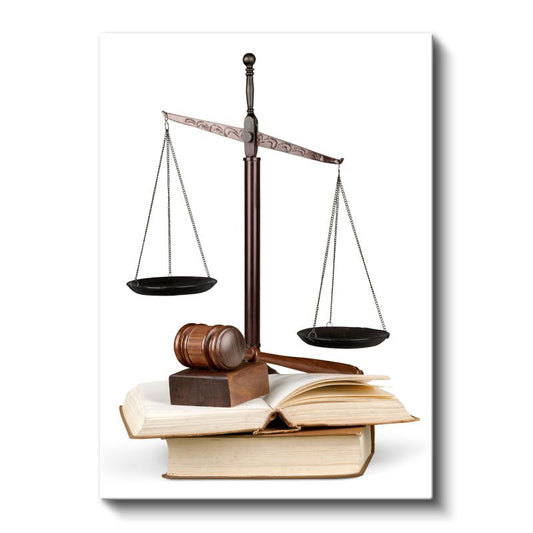 Avukat - Adalet Terazisi ve Hukuk Kanvas Tablo