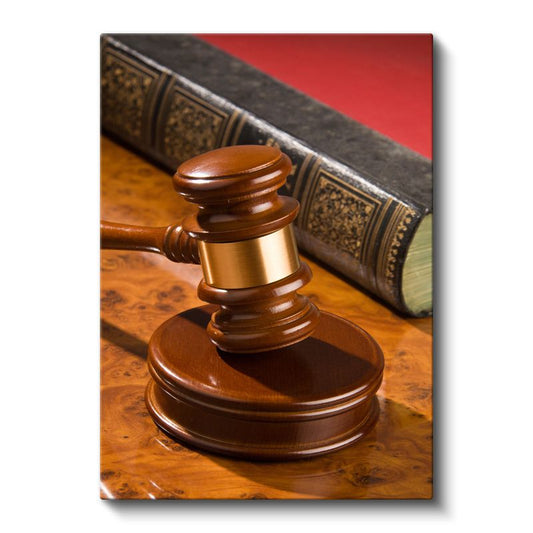 Hakim - Adalet Tokmağı Kanvas Tablo