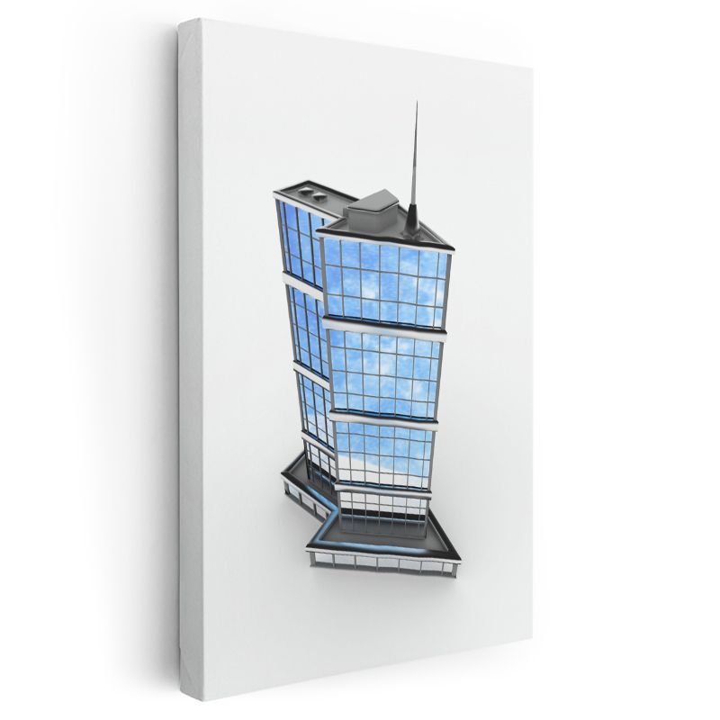 Mimar - Modern Gökdelen Tasarımı Kanvas Tablo