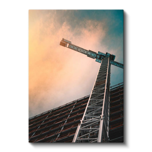 İnşaat Mühendisi - Modern Yapı İskeleti Kanvas Tablo