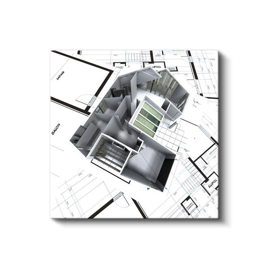 Mimar - İç Mekan Planlaması Kanvas Tablo