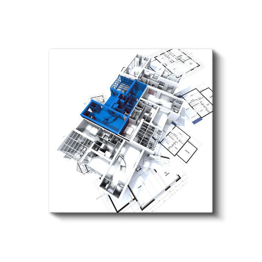 Mimar - 3D Bina Modelleme Sanatı Kanvas Tablo