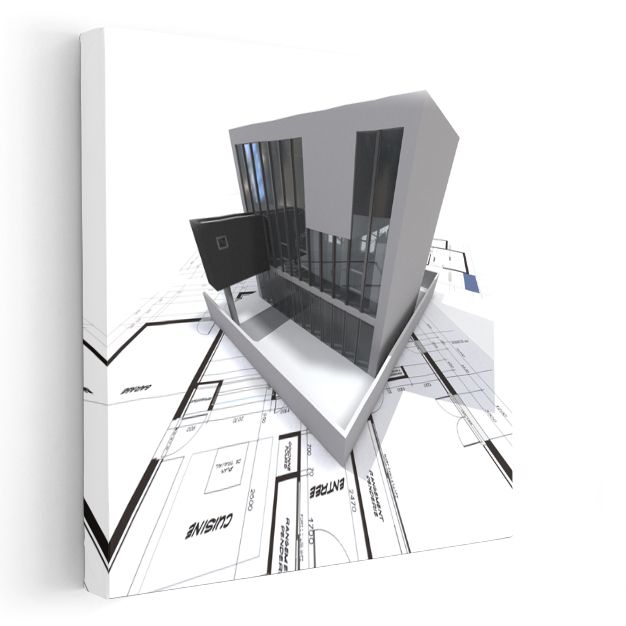 Mimar - Çağdaş Mimari Tasarım ve İnovasyon Kanvas Tablo