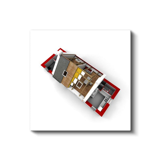 İç Mimar - Fonksiyonel Konut Yerleşimi ve Mekan Tasarımı Kanvas Tablo