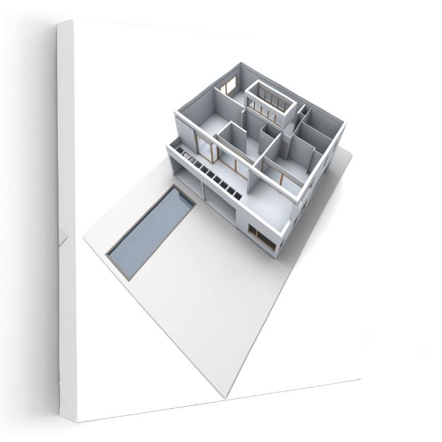 Mimar - Akıllı Ev Tasarımı ve Teknoloji Entegrasyonu Kanvas Tablo