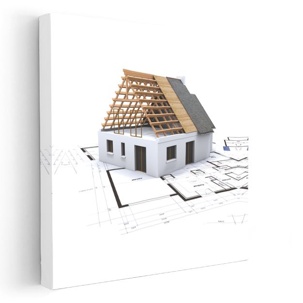 İnşaat Mühendisi - Modern Çatı Sistemleri ve Yapısal Analiz Kanvas Tablo