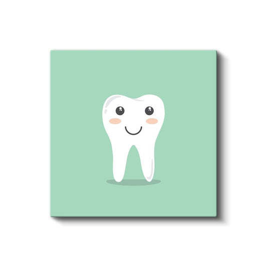 Diş Hekimi - Mutlu Gülüşler Kanvas Tablo