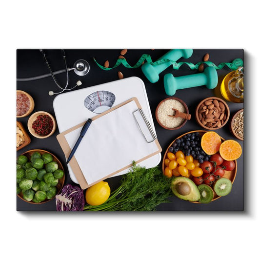 Diyetisyen - Sağlıklı Beslenme Planlaması Kanvas Tablo