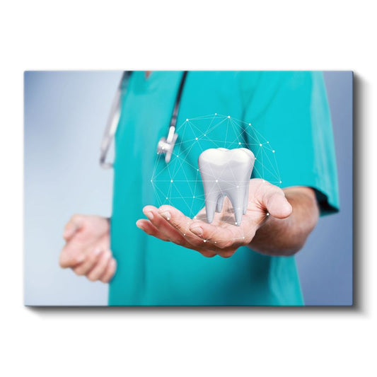 Diş Hekimi - Dijital Diş Teknolojisi Kanvas Tablo