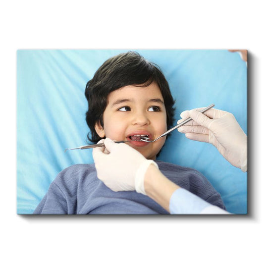 Çocuk Diş Hekimi - Pedodonti Tedavisi Kanvas Tablo