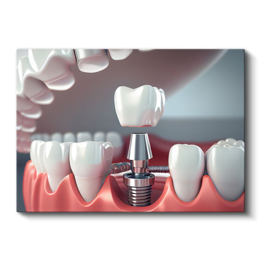 Diş Hekimi - İleri İmplant Teknolojisi ve Uygulamaları Kanvas Tablo