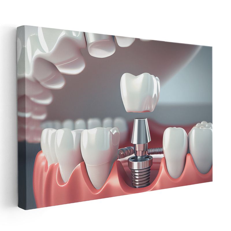 Diş Hekimi - İleri İmplant Teknolojisi ve Uygulamaları Kanvas Tablo