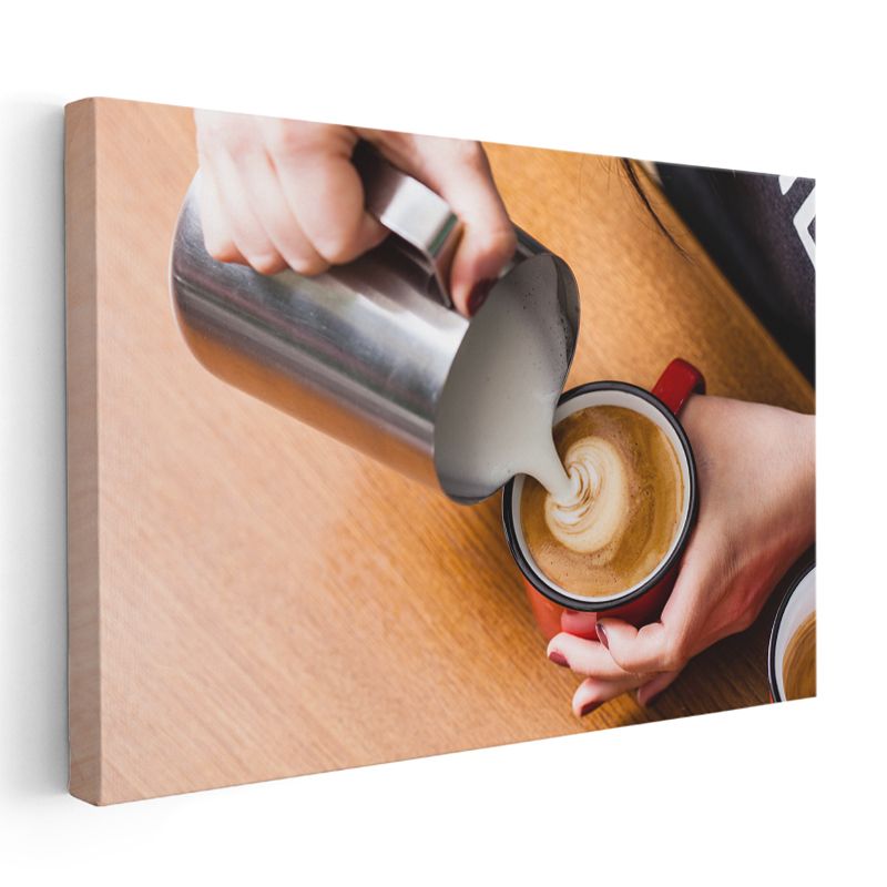 Barista - İleri Seviye Latte Art Teknikleri Kanvas Tablo