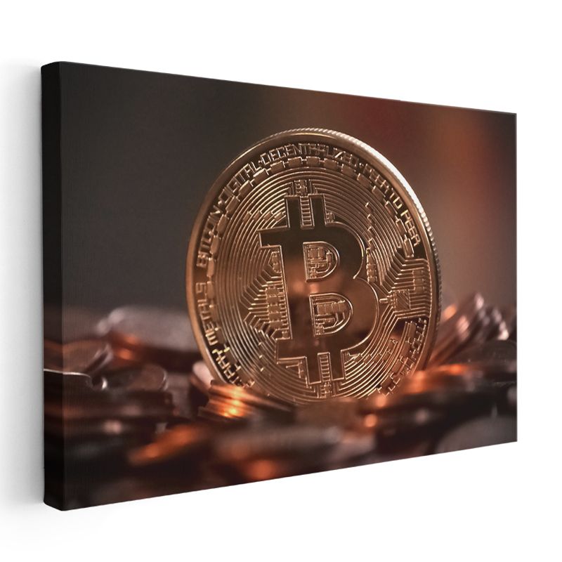 Finans Danışmanı - Bitcoin Değer Analizi Kanvas Tablo