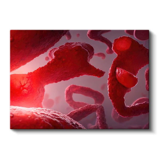 Mikrobiyolog - Kan Damarları Araştırması Kanvas Tablo