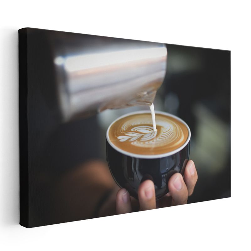 Barista - Dekoratif Latte Art ve Profesyonel Kahve Sunumu Kanvas Tablo