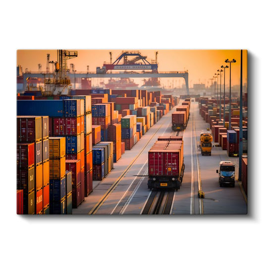 Lojistik Uzmanı - Konteyner Limanı Operasyonları Kanvas Tablo