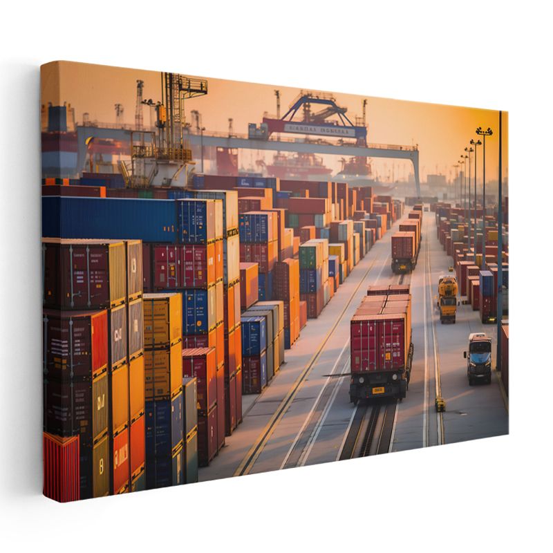 Lojistik Uzmanı - Konteyner Limanı Operasyonları Kanvas Tablo