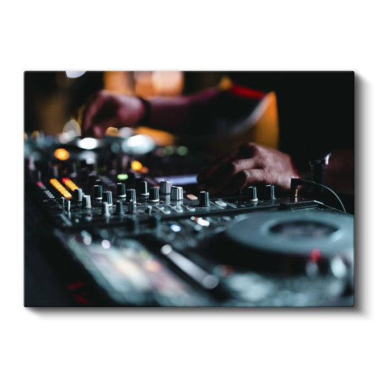 DJ - Profesyonel Mikser Performansı Kanvas Tablo