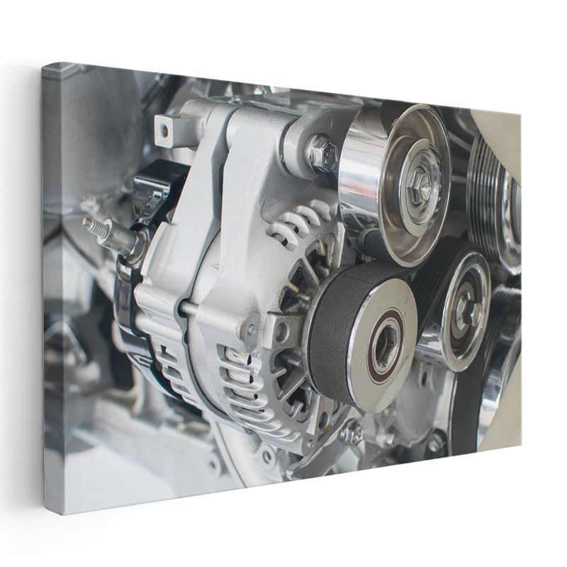 Otomotiv Mühendisi - Alternatör Kayış Sistemi Kanvas Tablo