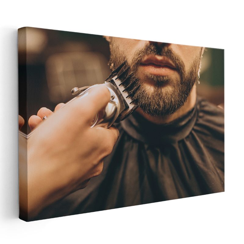 Berber - Sakal Tıraşı Sanatı Kanvas Tablo