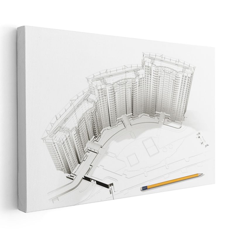 Şehir Plancısı - Toplu Konut Kompleksi Tasarımı Kanvas Tablo