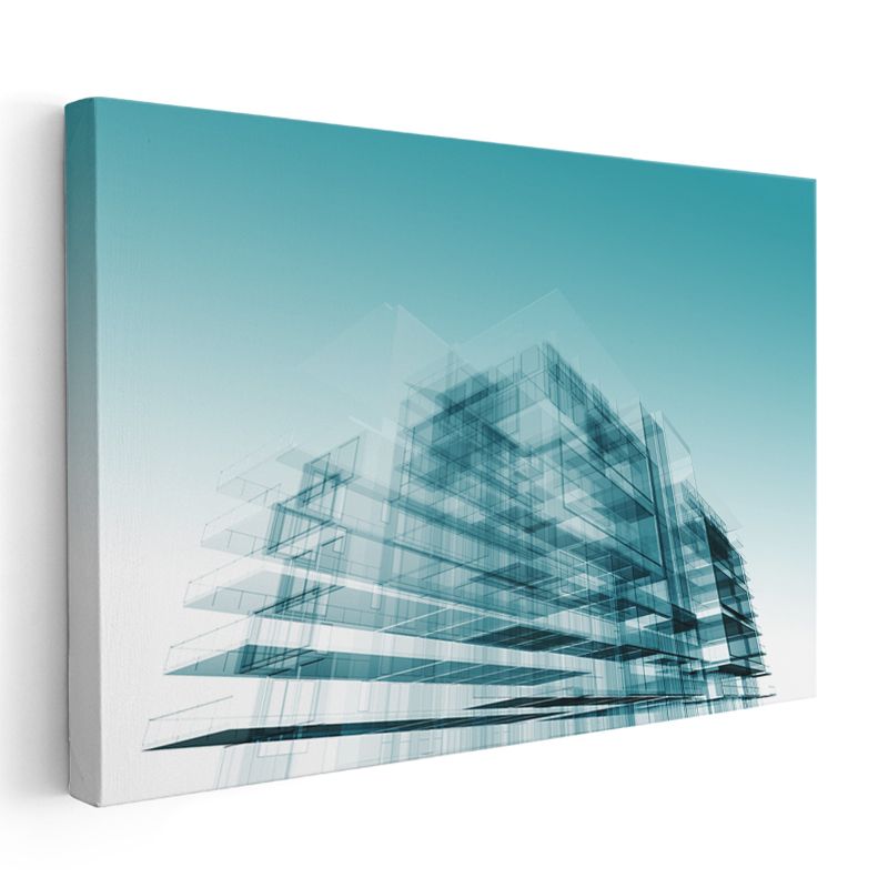 Mimar - Çağdaş Bina Konsepti ve Mimari Vizyon Kanvas Tablo