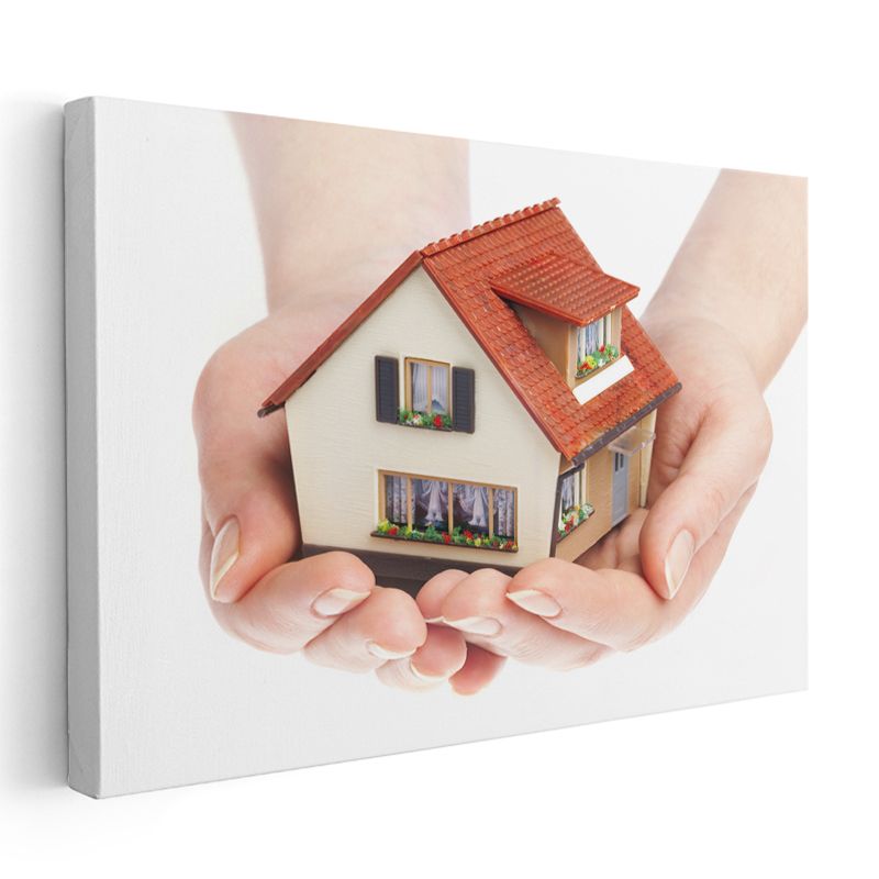 Emlakçı - Güvenli Yuva Kanvas Tablo
