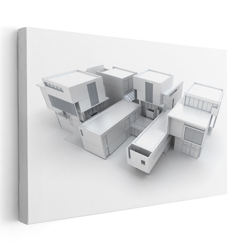 Mimar - Modern Yapı Konsepti Kanvas Tablo