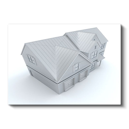 İnşaat Mühendisi - Çatı Konstrüksiyon Detayları Kanvas Tablo