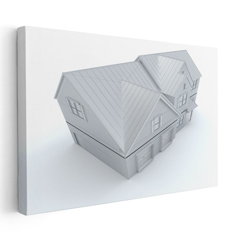 İnşaat Mühendisi - Çatı Konstrüksiyon Detayları Kanvas Tablo