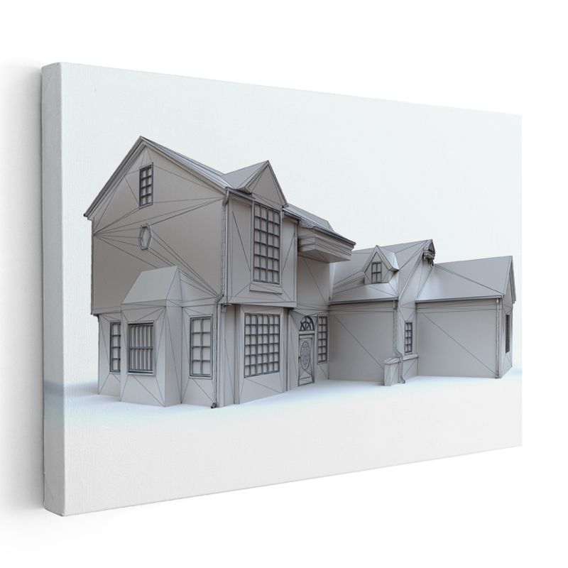 Mimar - Konut Dış Cephe Tasarımı Kanvas Tablo