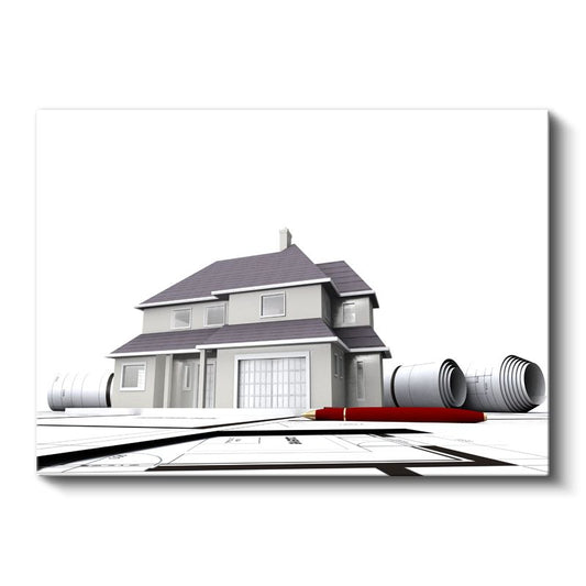 Mimar - Konut Projesi Geliştirme Kanvas Tablo