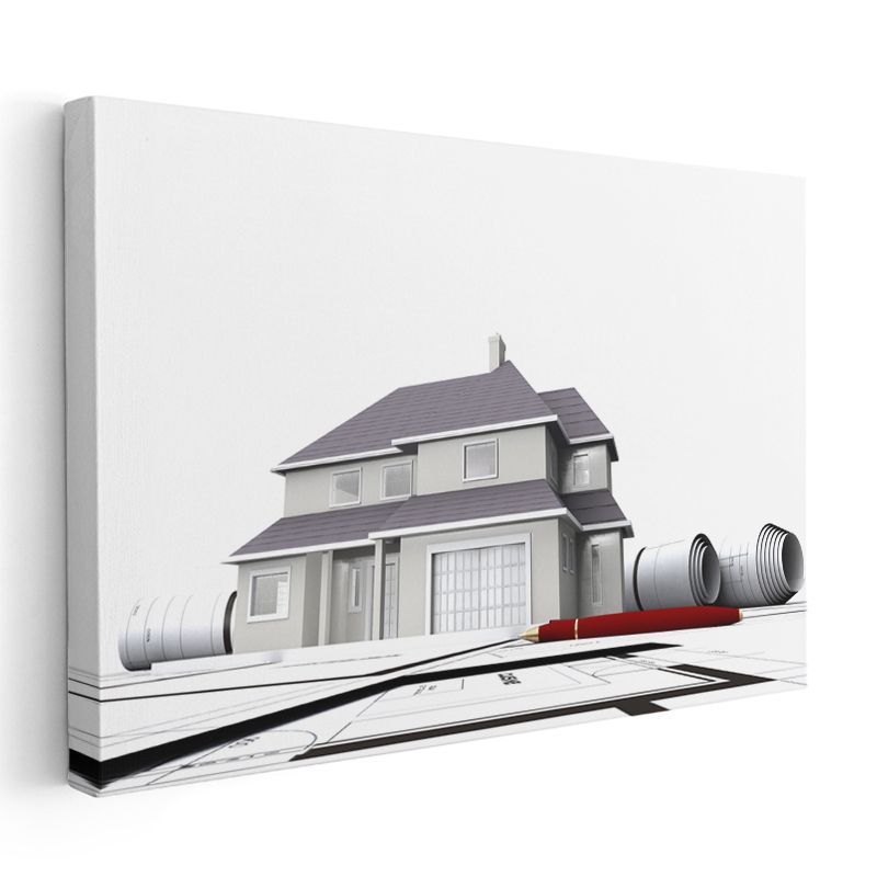 Mimar - Konut Projesi Geliştirme Kanvas Tablo