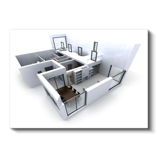 İç Mimar - Modern Yaşam Alanı Tasarımı Kanvas Tablo