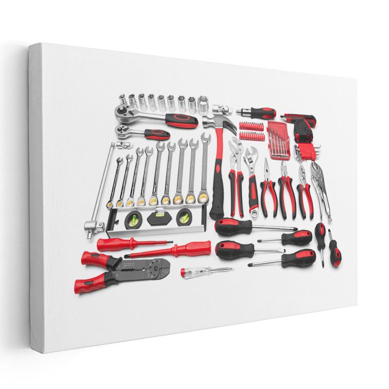 Teknisyen - Profesyonel El Aletleri Seti Kanvas Tablo