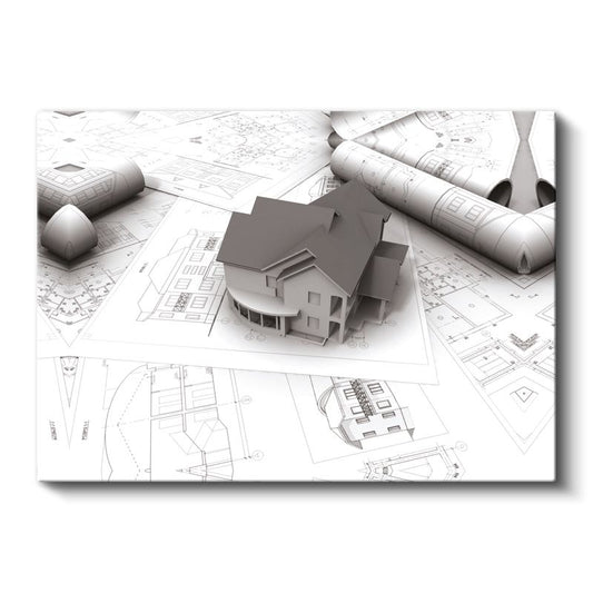 Mimar - Yapı Tasarım ve Planlama Kanvas Tablo