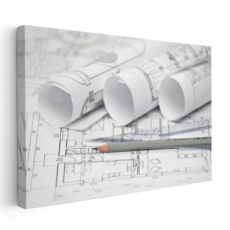 Mimar - Proje Detaylandırma Kanvas Tablo