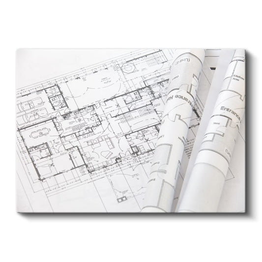 Mimar - Mimari Planlar ve Projeler Kanvas Tablo