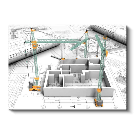 İnşaat Mühendisi - Yapı Modelleme ve Proje Yönetimi Kanvas Tablo