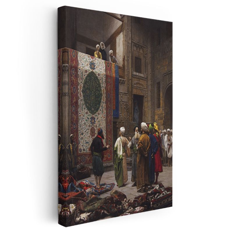 Osman Hamdi Bey - Halı Tüccarı Kanvas Tablo