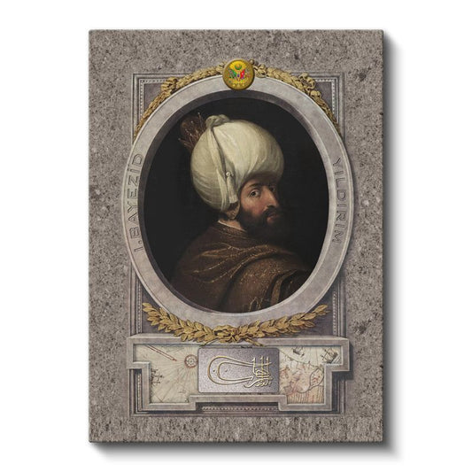 Osmanlı Padişahları - Sultan I. Murad Han Kanvas Tablo