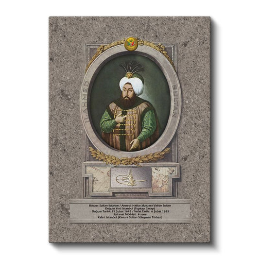 Osmanlı Padişahları - Sultan İbrahim Kanvas Tablo